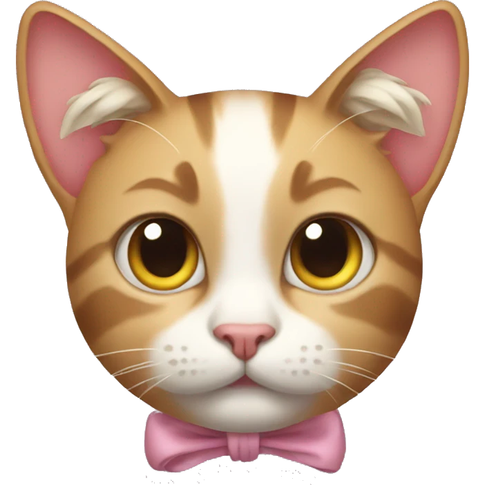Cat with bow  emoji