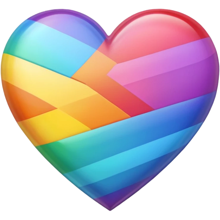 heart stripes prism emoji