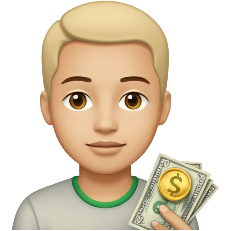 Money in human ass emoji