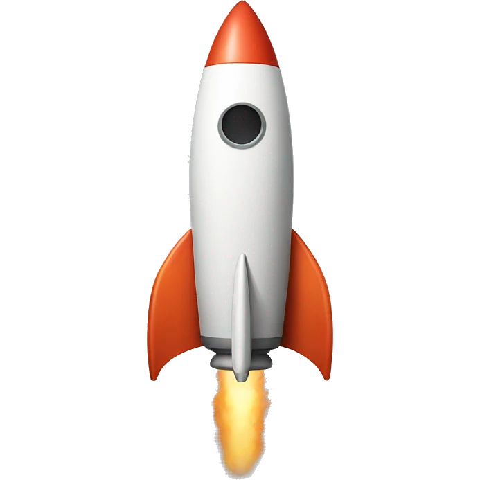 A cool rocket emoji emoji