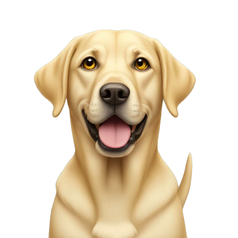 yellow labrador retriever  emoji