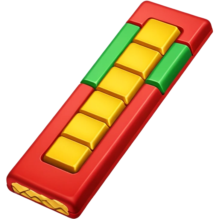 Rød-gul-grønn KVIKK LUNSJ bar emoji