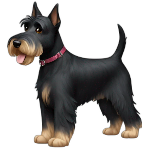 dog scottish terrier full body emoji
