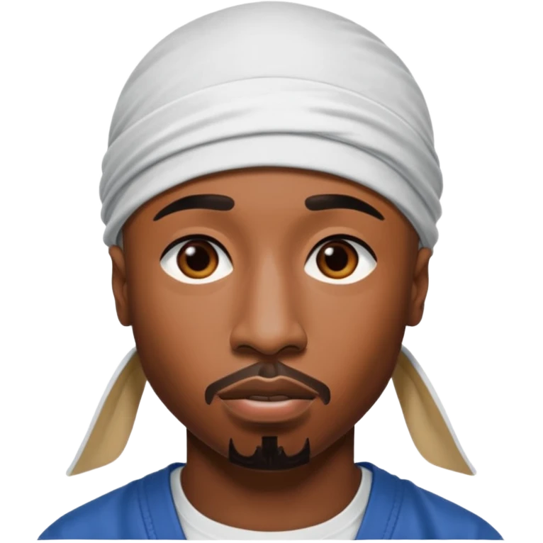 2Pac only face and durage emoji
