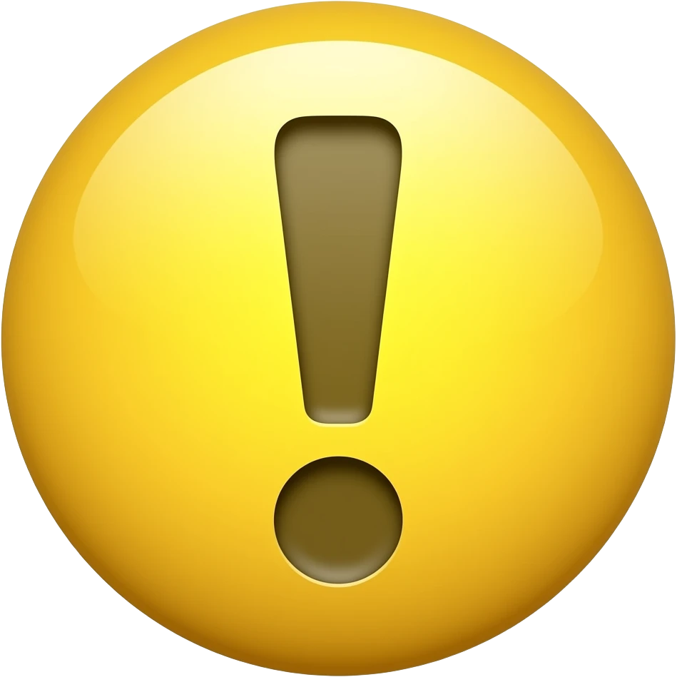 yellow emoji with an indication of attention emoji