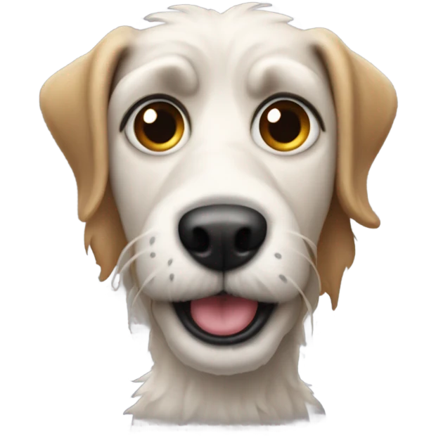 really ugly dog emoji