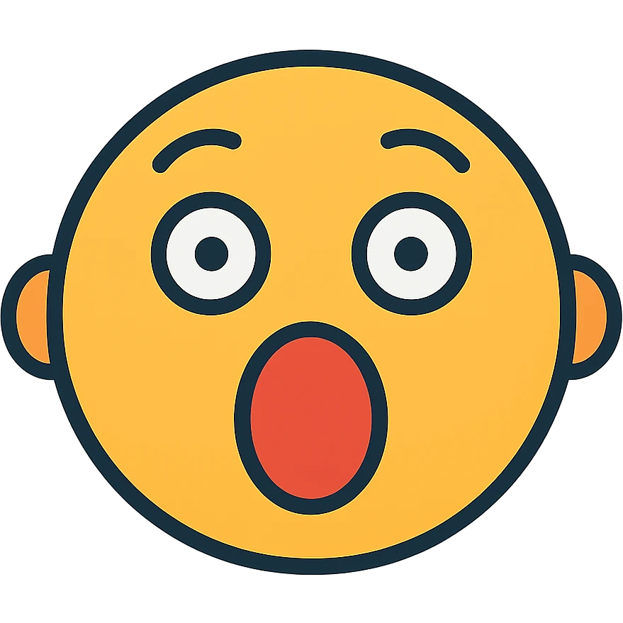 face expressing surprise emoji