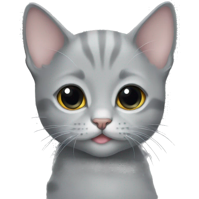 All grey kitten emoji