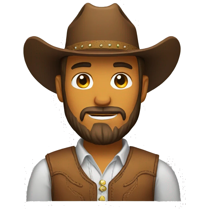 cowboy with beard emoji