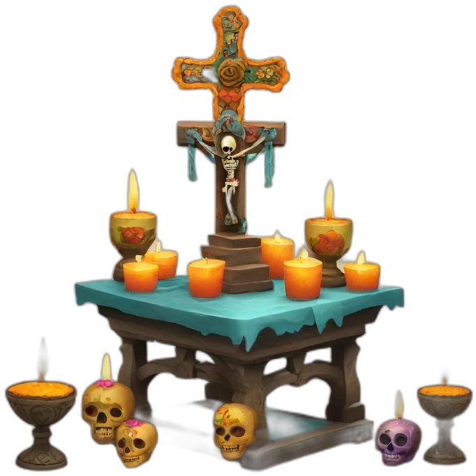 altar de muertos velas emoji
