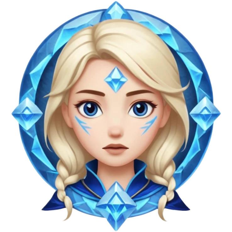 Woman frozen mid-spell, glowing runes around her body, charged silence emoji