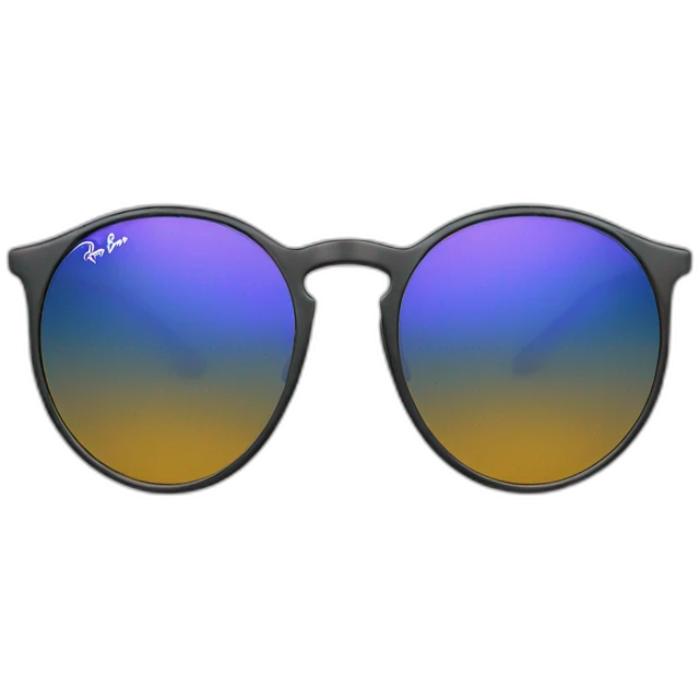 ray ban round sunglasses emoji