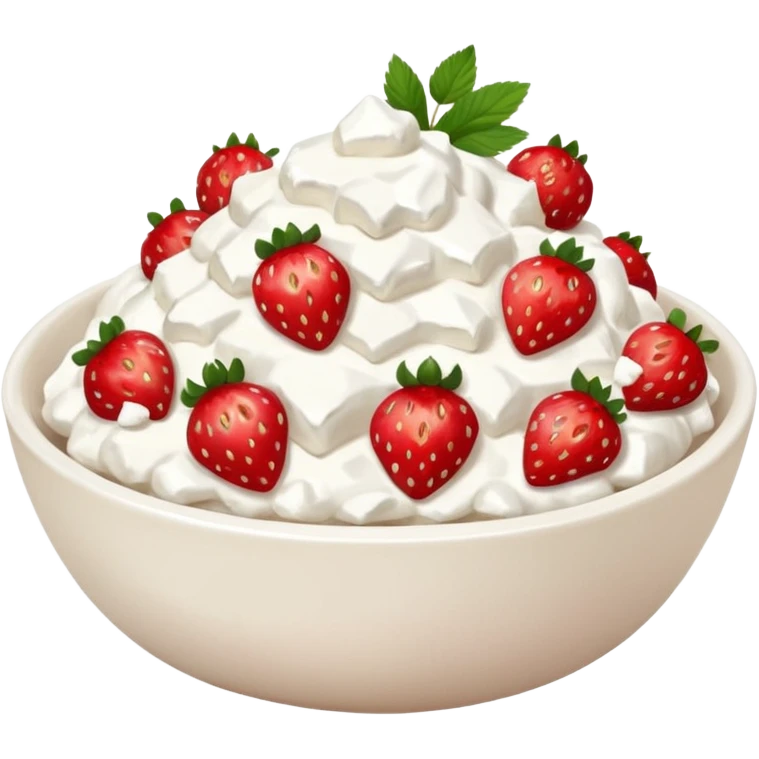 strawberries and cottage cheese emoji
