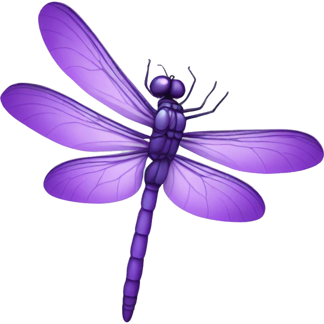 purple dragonfly emoji