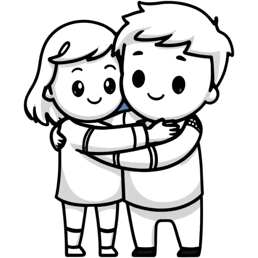 hugging couple emoji