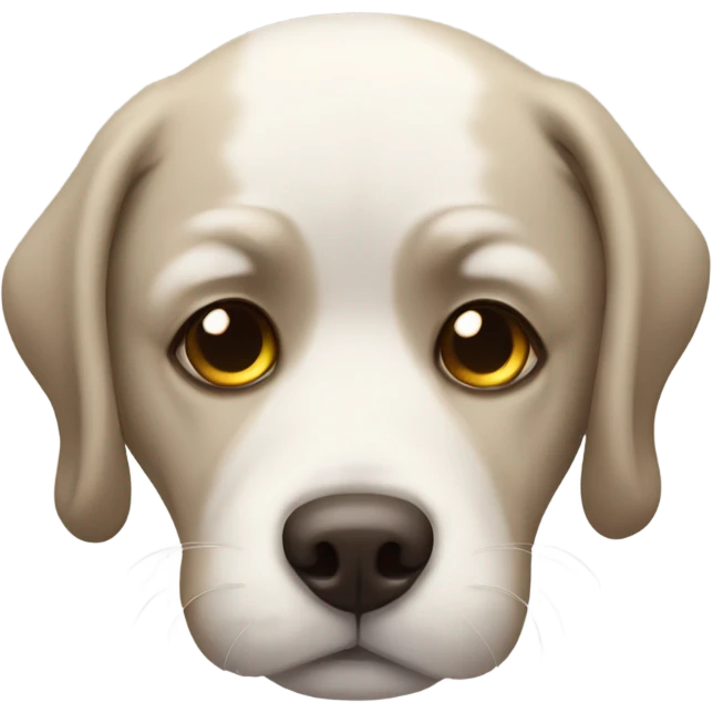 Half asleep dog emoji