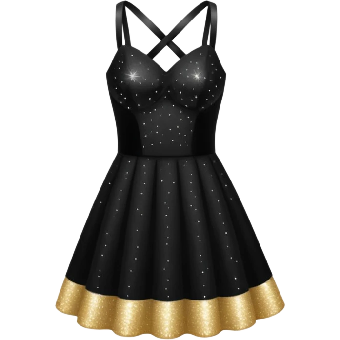 black glittery prom club dress short emoji