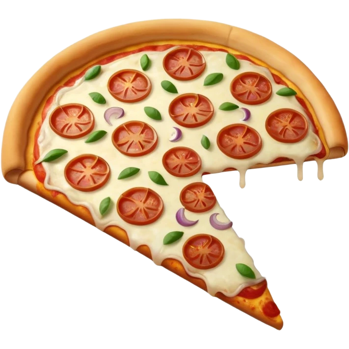 pizza with lots of onions emoji