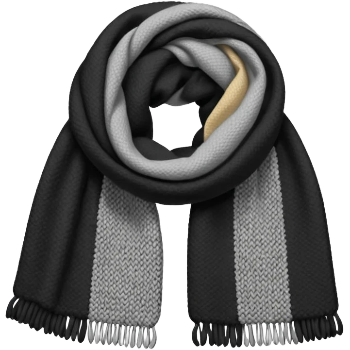 grey and black scarf emoji