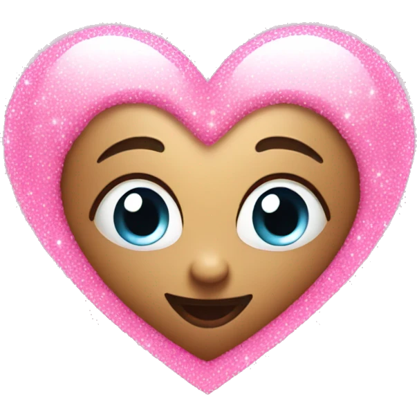 sparkling pink heart emoji