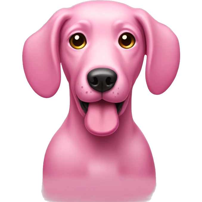pink dog emoji