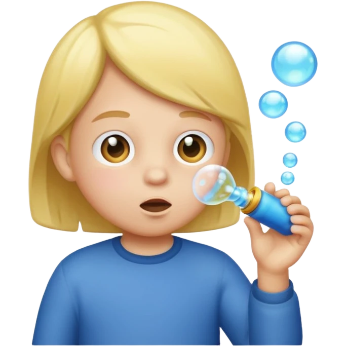 Bubble Blowing Kid emoji