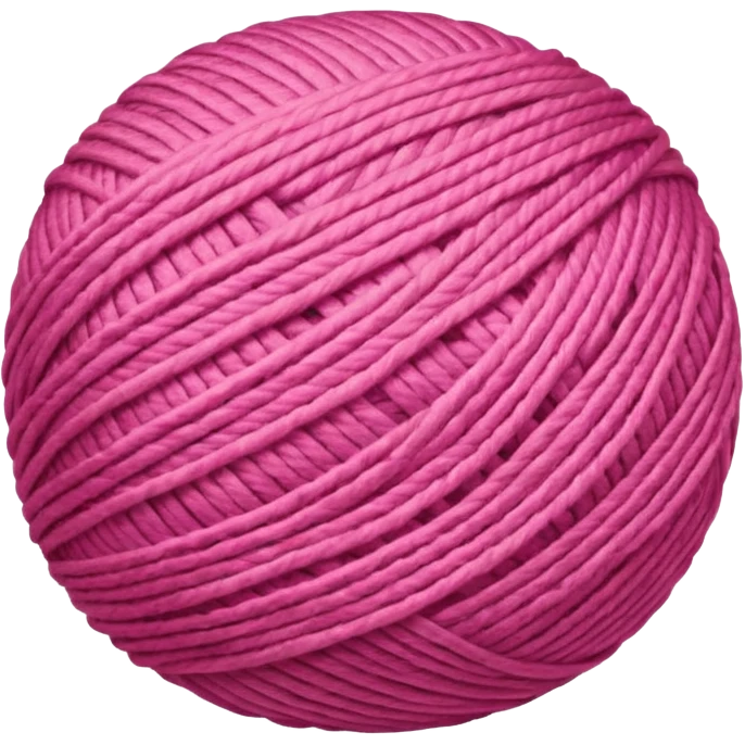 Rolled Yarn Ball pink emoji