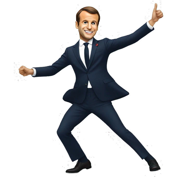 emmmanuel macron qui danse emoji