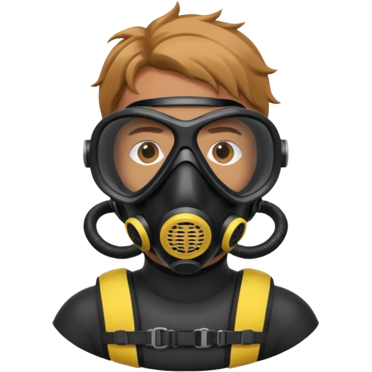 man with scuba mask   emoji