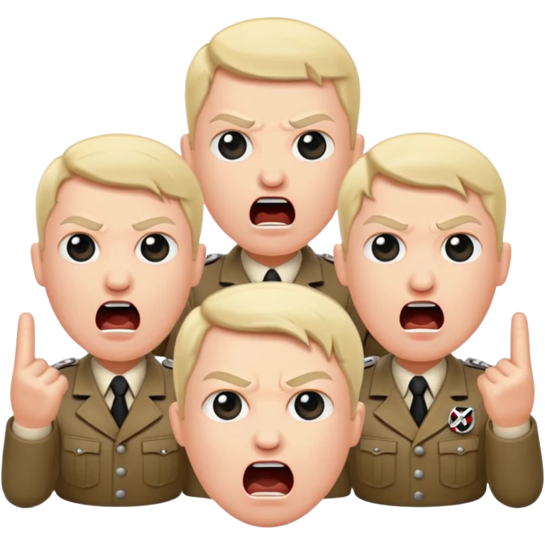 Nazis raving emoji