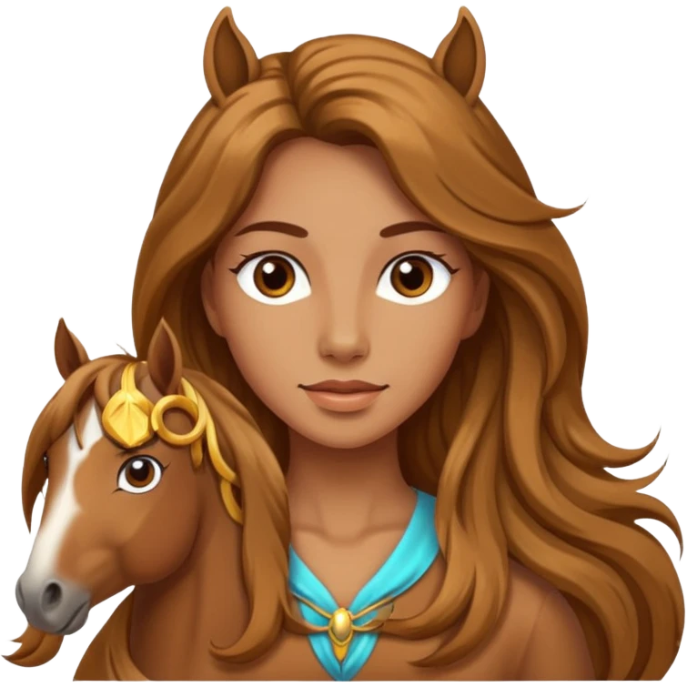 Woman with horse body emoji