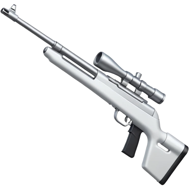 White rifle  emoji
