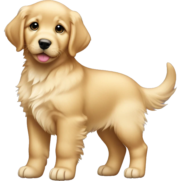 Light Golden retriever puppy female emoji