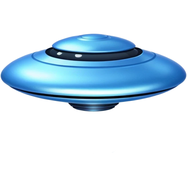 blue UFO emoji