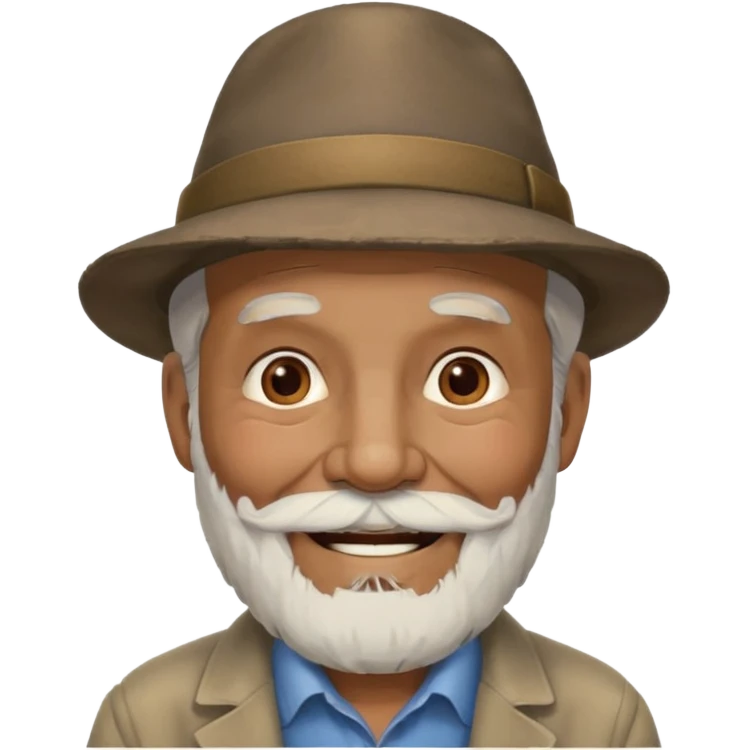 Elderly men with hats  emoji