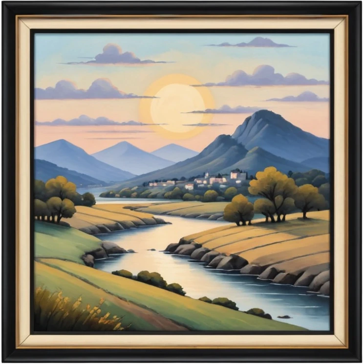 Old painting in the auction emoji