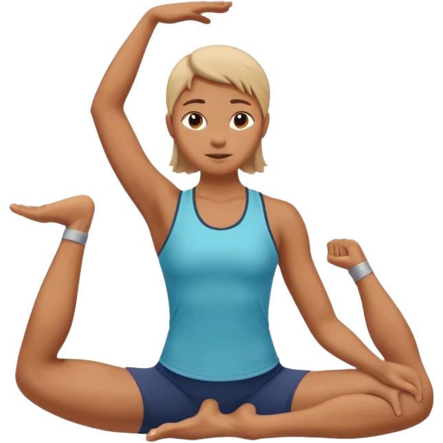 Stretching regularly emoji