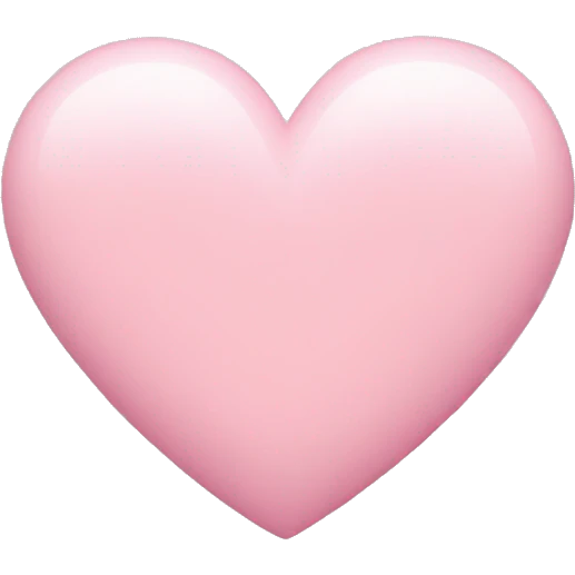 A light pink heart emoji