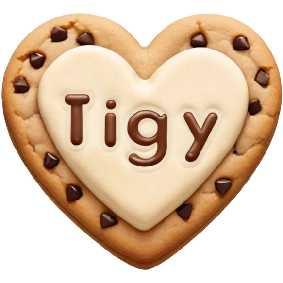 cookie heart with IGY6 written across emoji