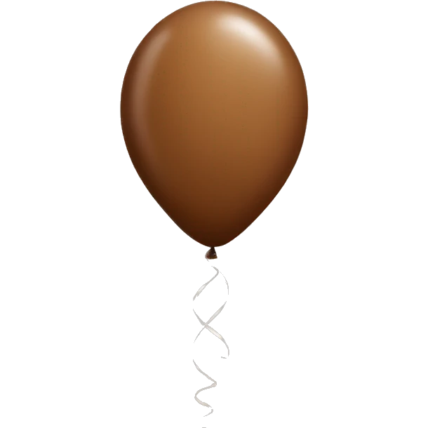 brown balloon emoji
