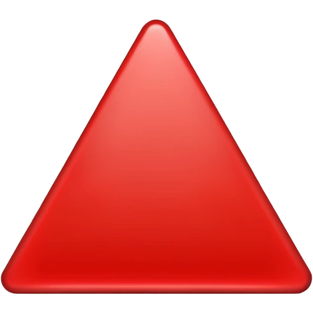red triangle minimal emoji