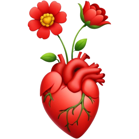 Heart with flower  emoji