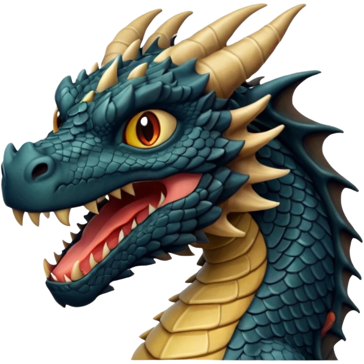 dragon negro emoji