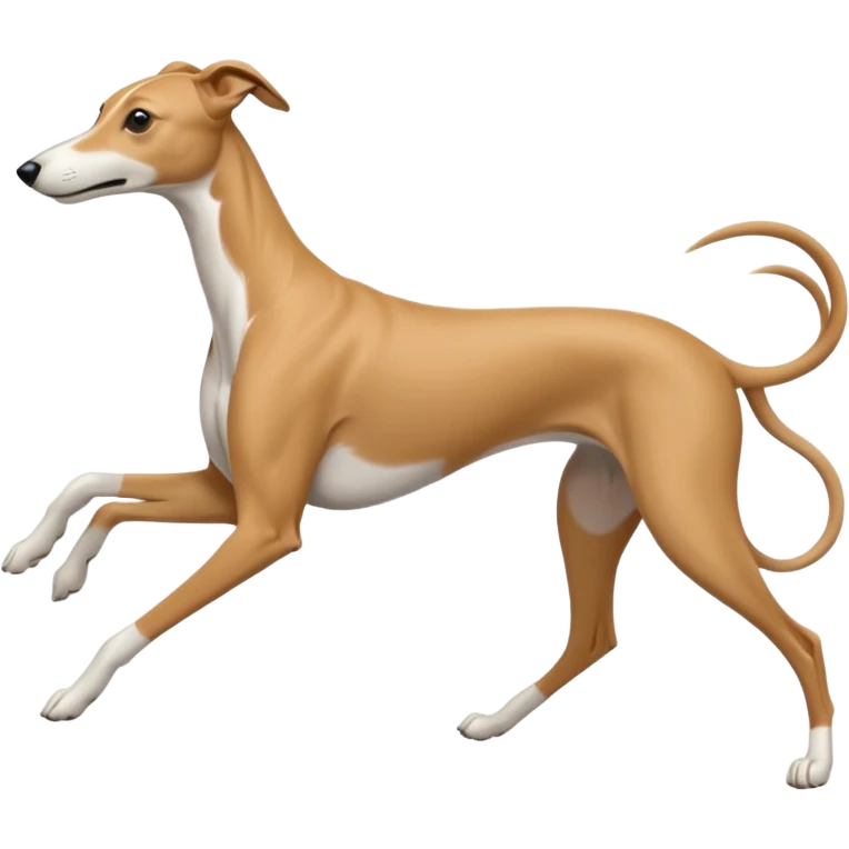Greyhound running linear 𓃥 emoji