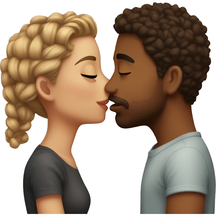 Cute couples kissing each other cute kiss  emoji