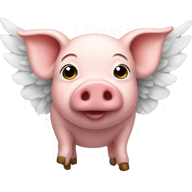 Pig with wings emoji