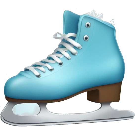 Ice skates with snowflake emoji