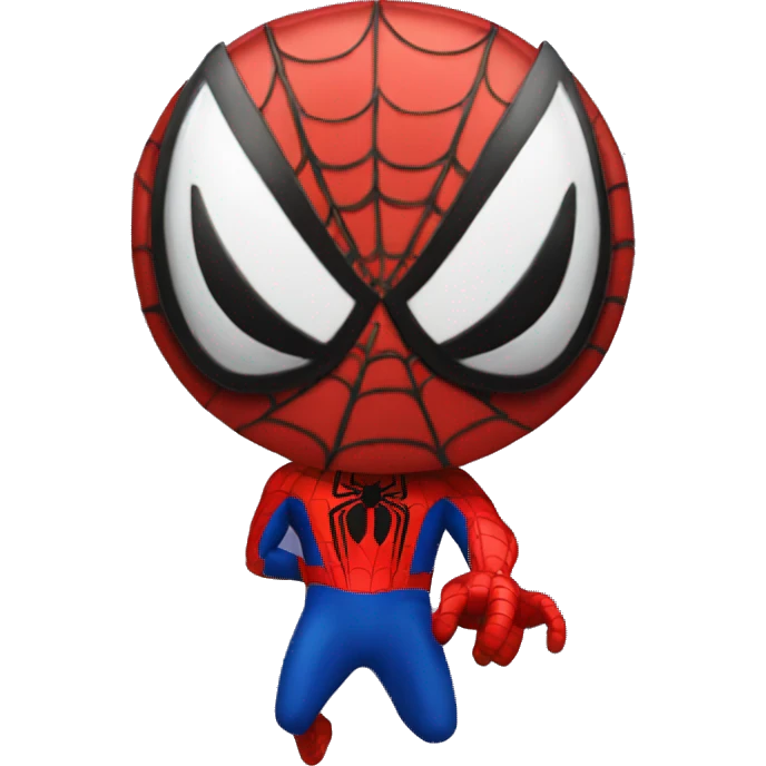 circular glossy venom spiderman emoji
