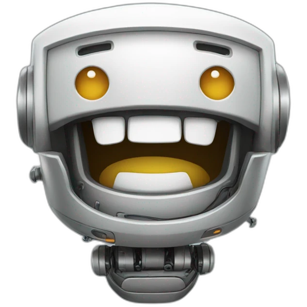 laughing robot emoji