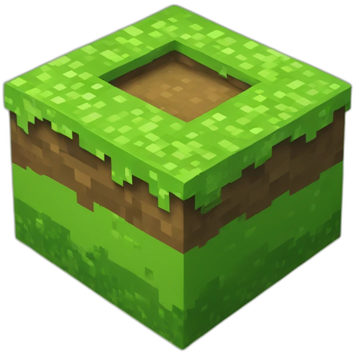 minecraft grassy dirt block emoji